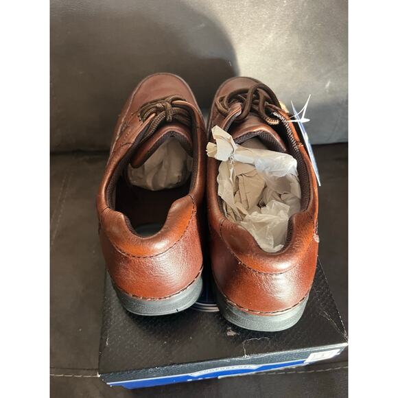 Nunn Bush Cameron Moc Toe Oxford Shoes Lightweight Brown Tumbled 83890-64-12W main image 4
